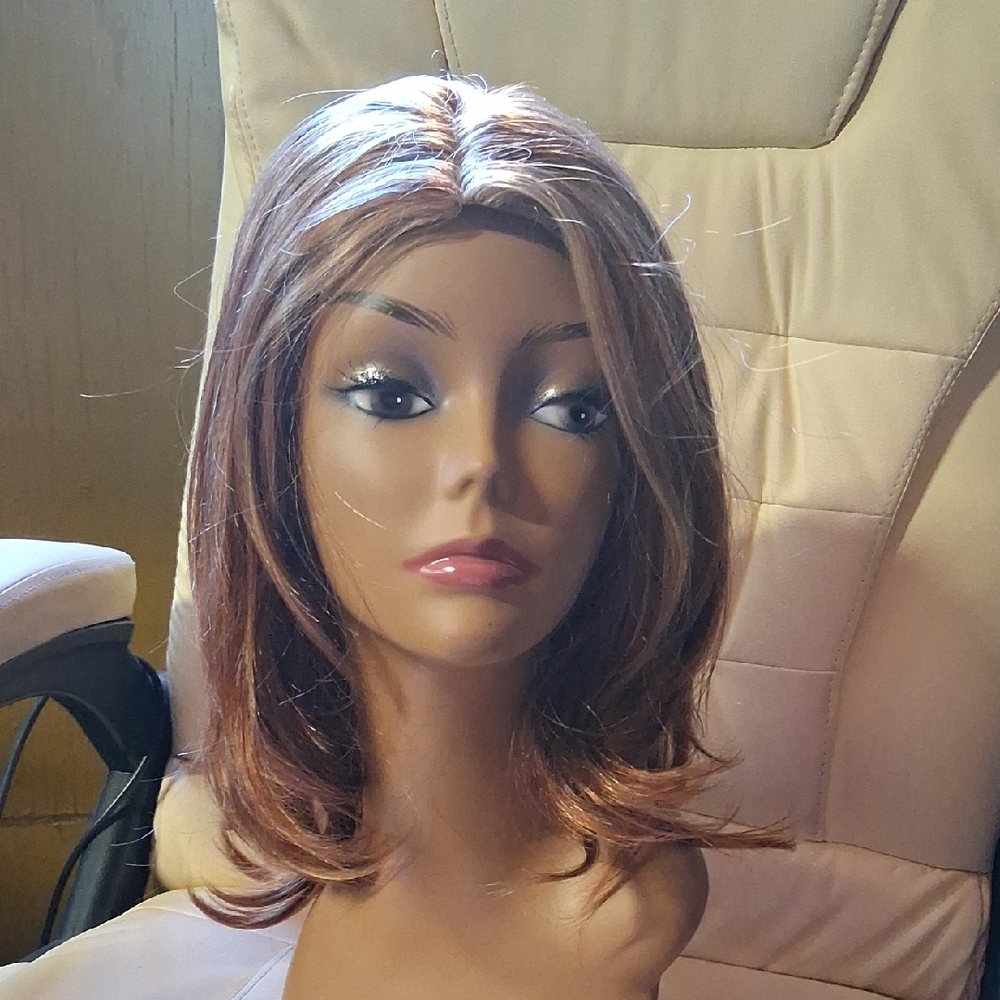 NWT Red & Blonde Highlighted, Layered Wig